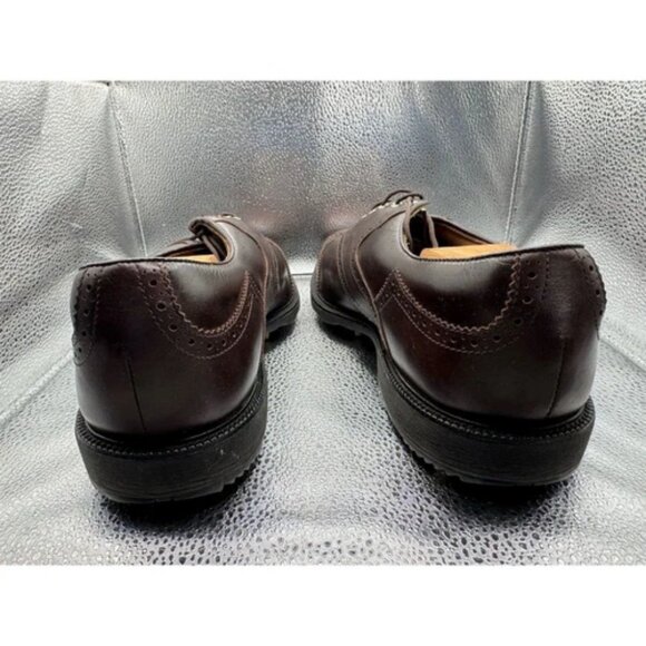 FootJoy Men's Brown Leather Golf Shoes Size 12 M Spiked Sole - Picture 6 of 10